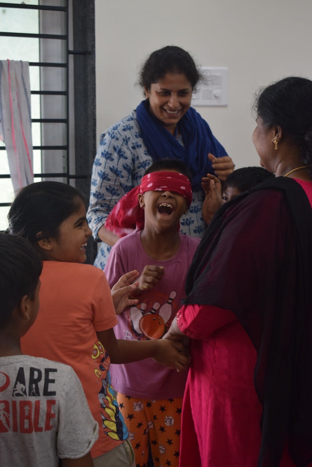Students enjoying activities at Visvatha Learning Centre